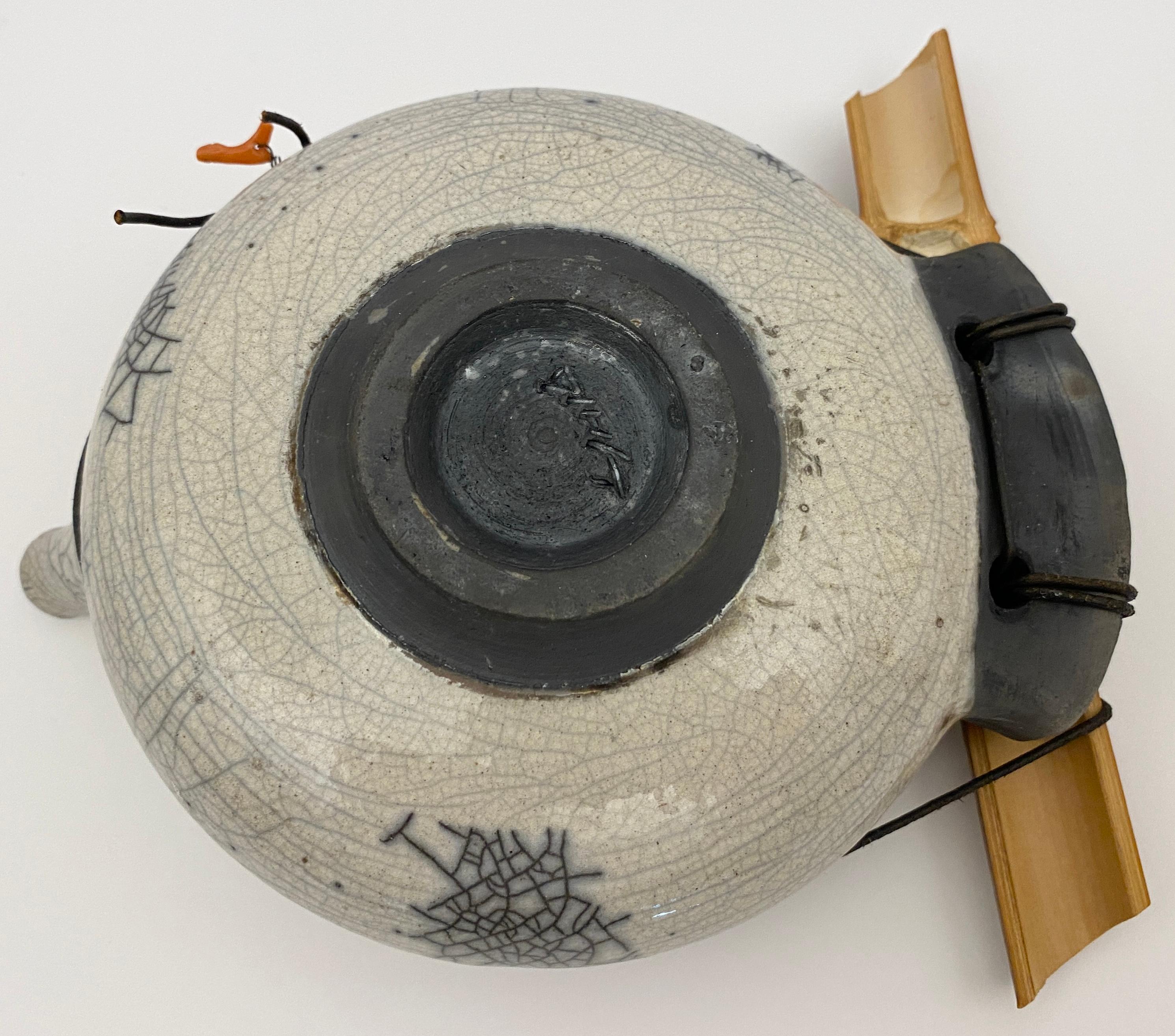 Set di ceramica raku con vassoio in vendita 5