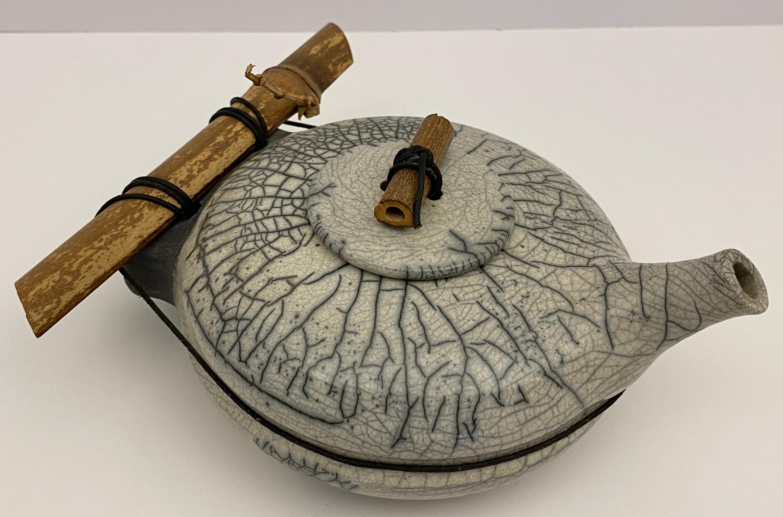 Set di ceramica raku con vassoio in vendita 6