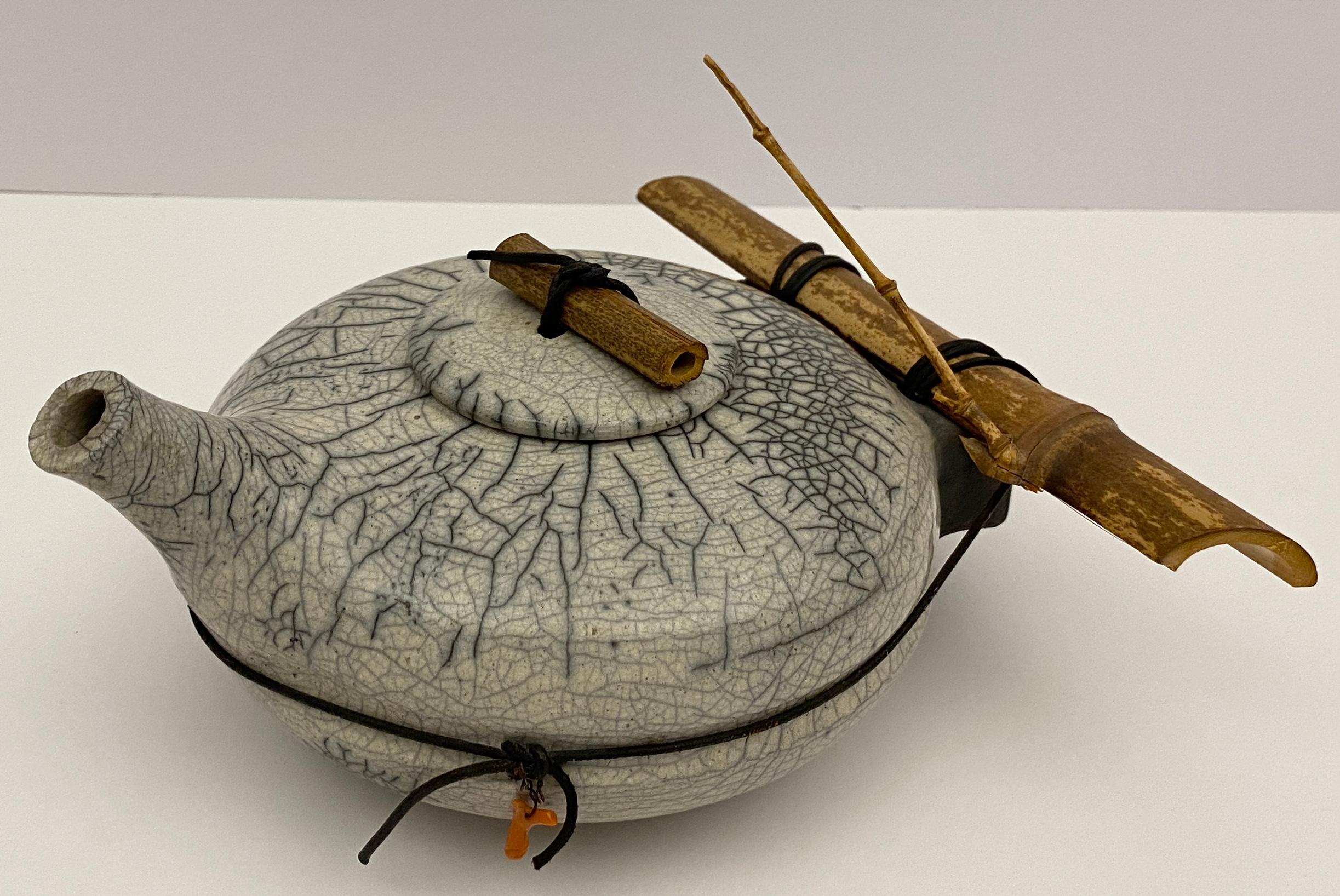 Set di ceramica raku con vassoio in vendita 8