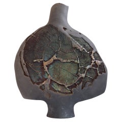 Vase en céramique raku am designs d'André Sas