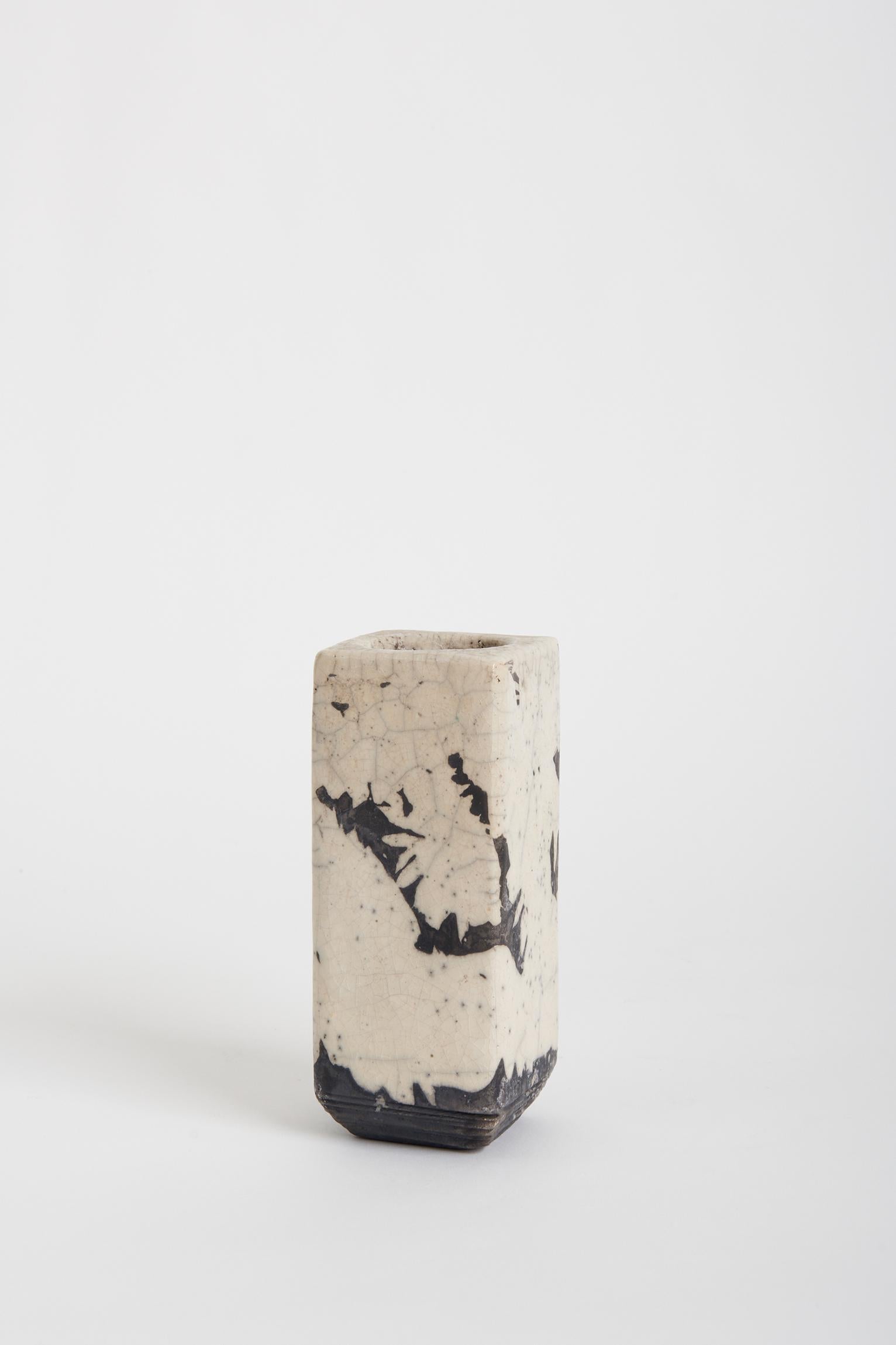A raku ceramic vase.
20th century.