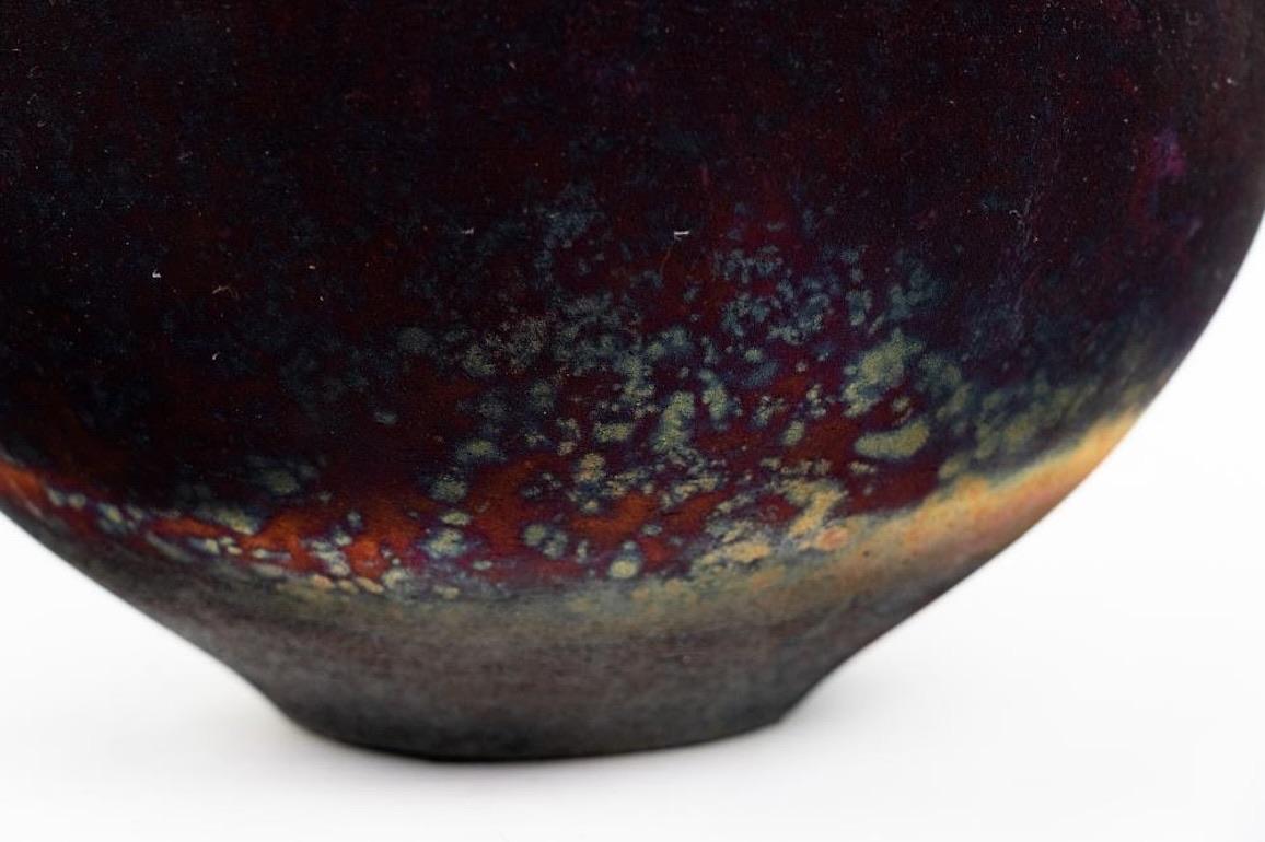 Ceramica Raku Ceramic Vessel Vase by Bob Green in vendita