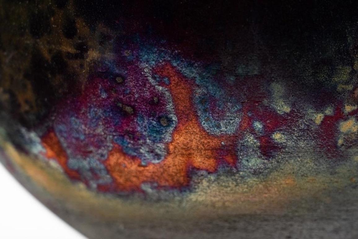 Raku Ceramic Vessel Vase by Bob Green in vendita 1