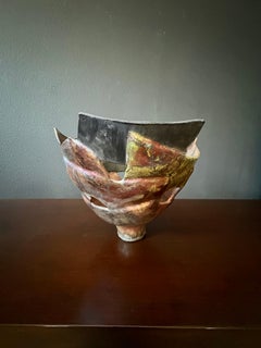 Raku Fired Decorative Bowl by Aron Frogge