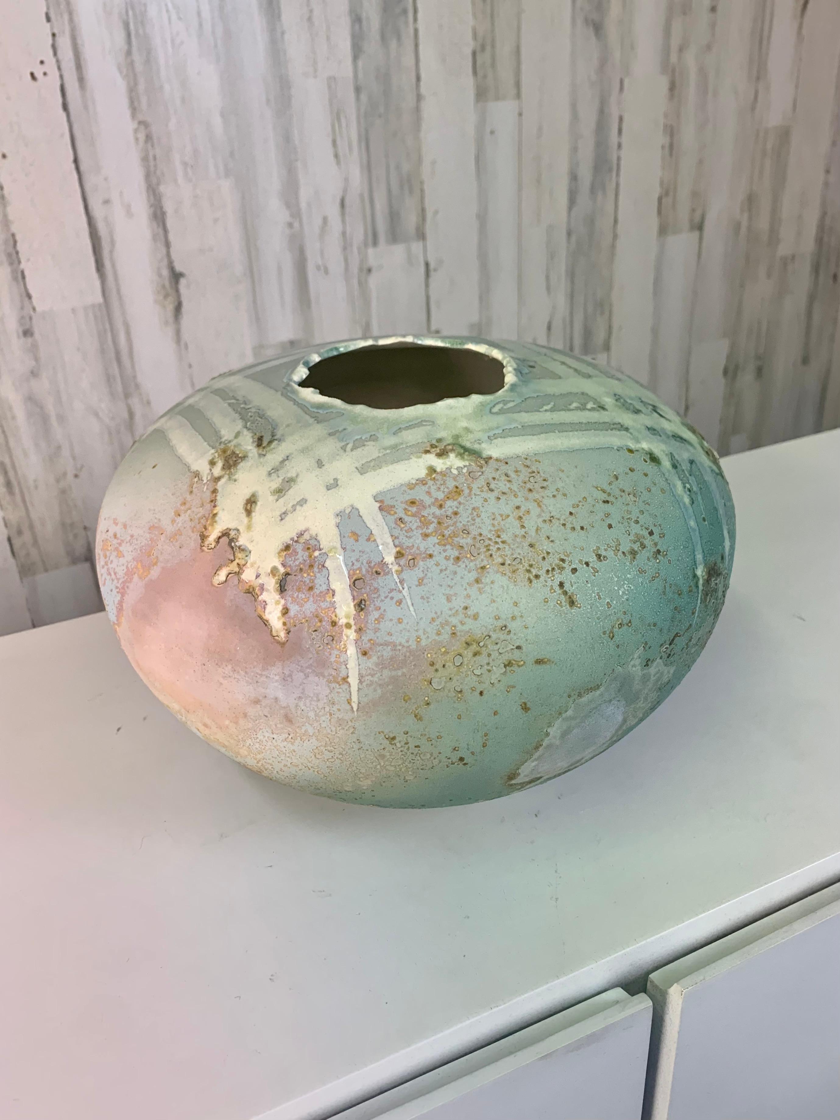 Récipient cuit au raku de Tony Evans Designs en vente 2