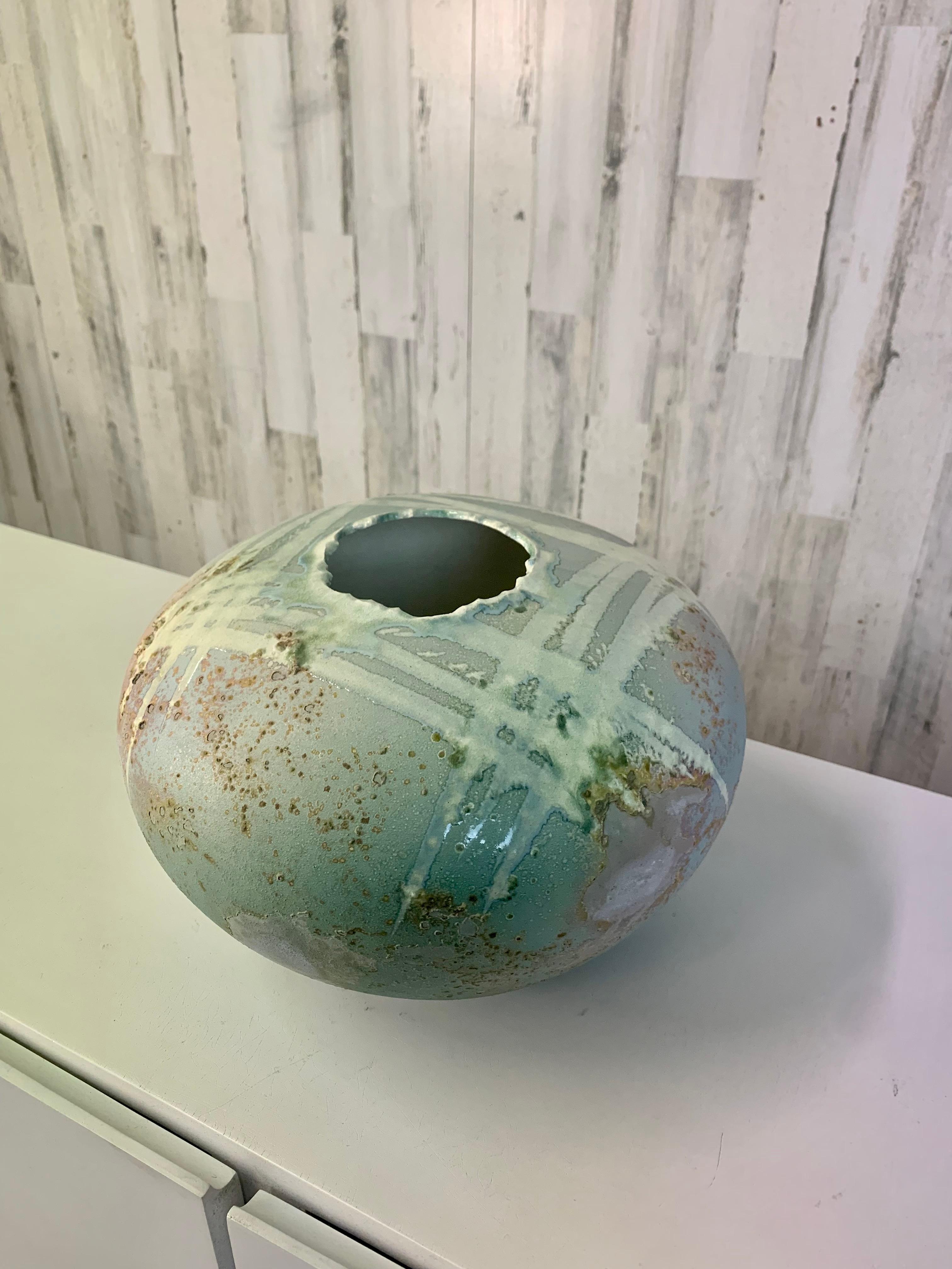 Cuit Récipient cuit au raku de Tony Evans Designs en vente