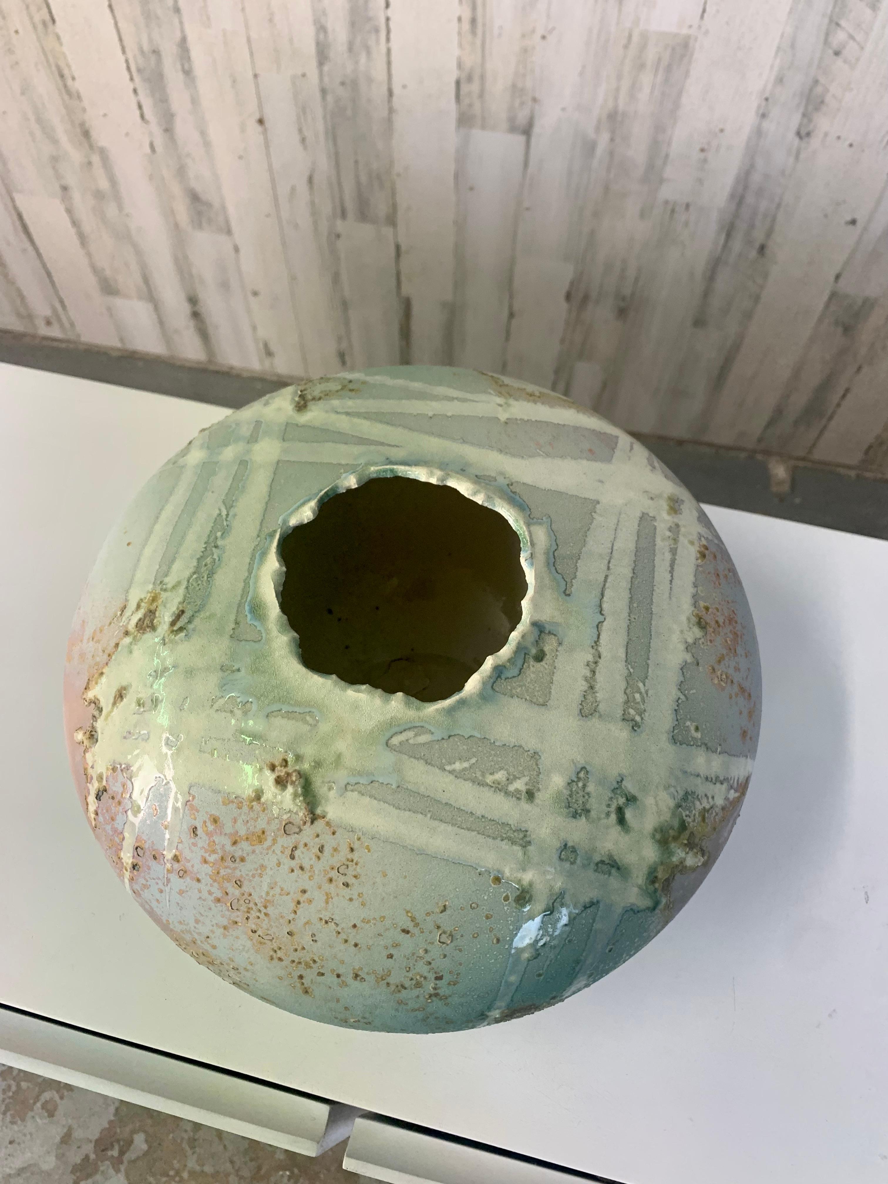 Récipient cuit au raku de Tony Evans Designs en vente 1