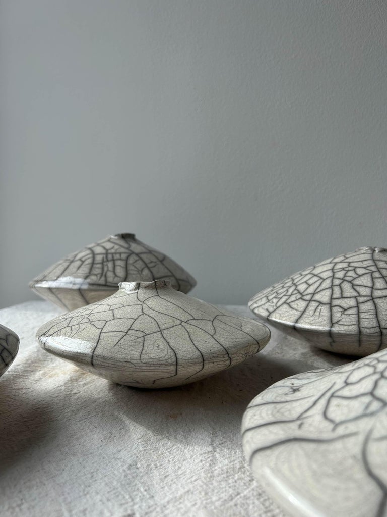 Raku-fired Wabi Sabi Ikebana Vase For Sale at 1stDibs