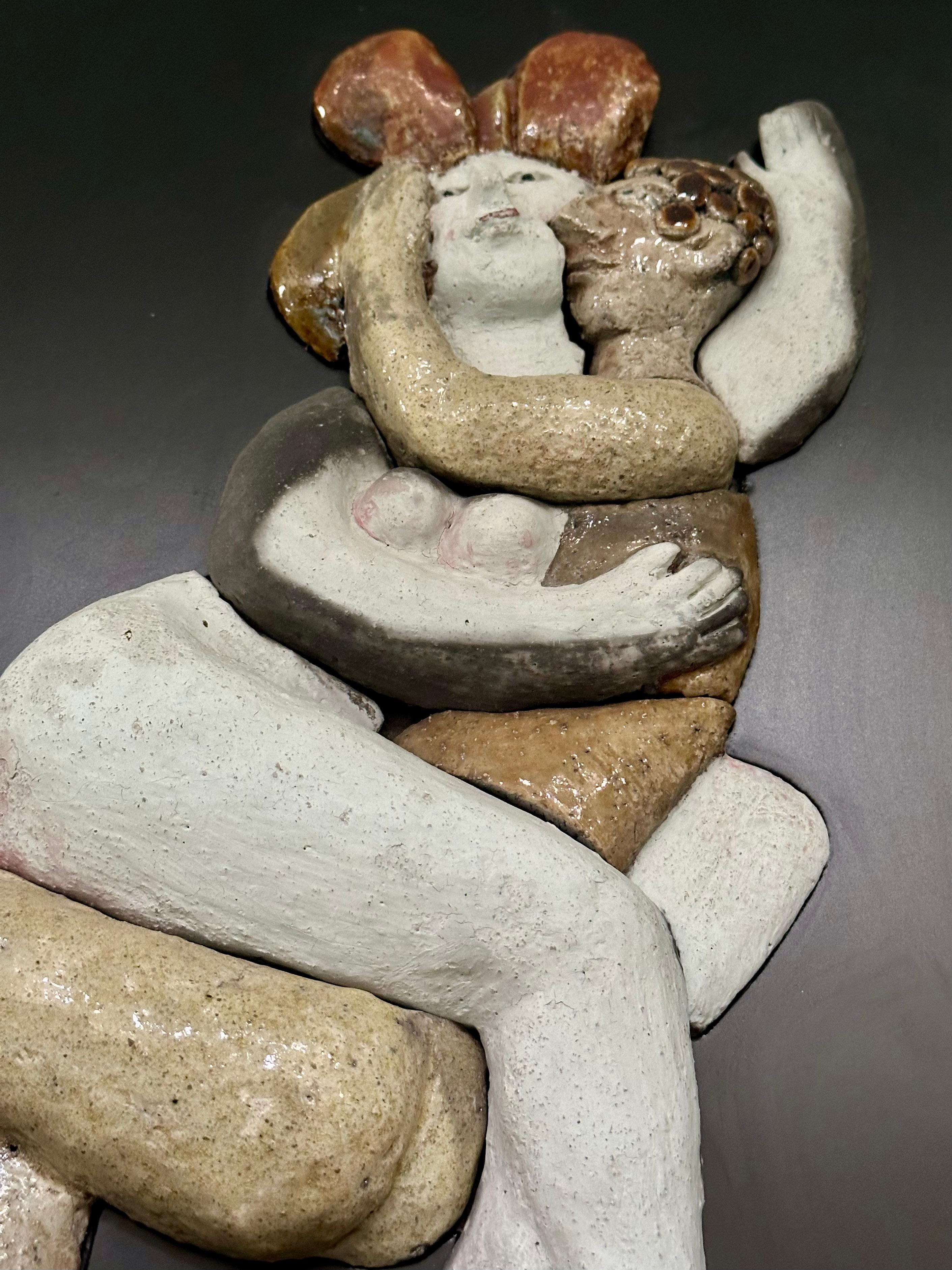 Raku-Tafel, Delire, Roger Capron, Vallauris 1995 (Französisch) im Angebot