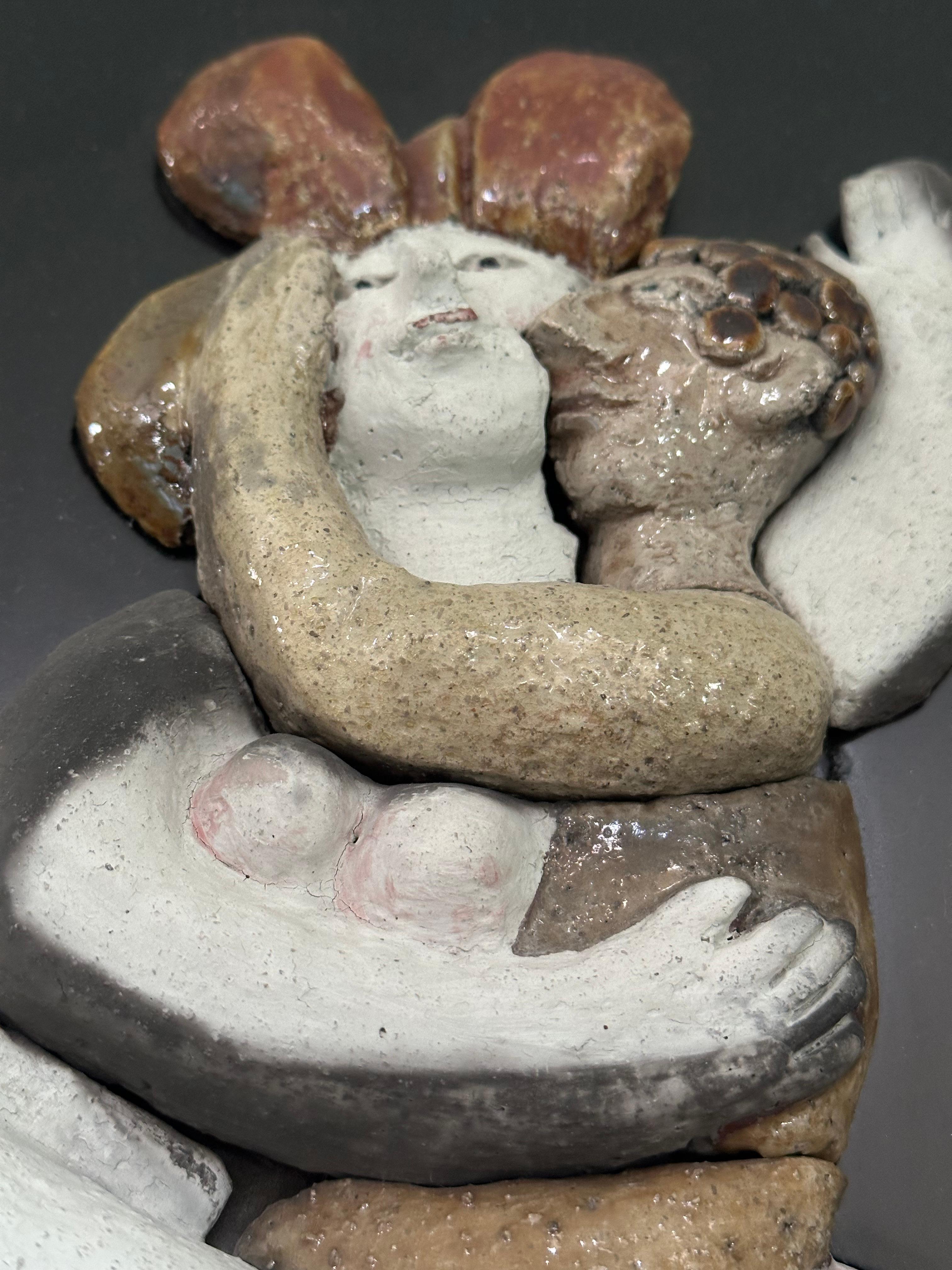 Raku-Tafel, Delire, Roger Capron, Vallauris 1995 im Zustand „Gut“ im Angebot in St Ouen, FR