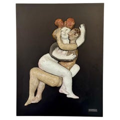 Raku Panel, Delire, Roger Capron, Vallauris 1995
