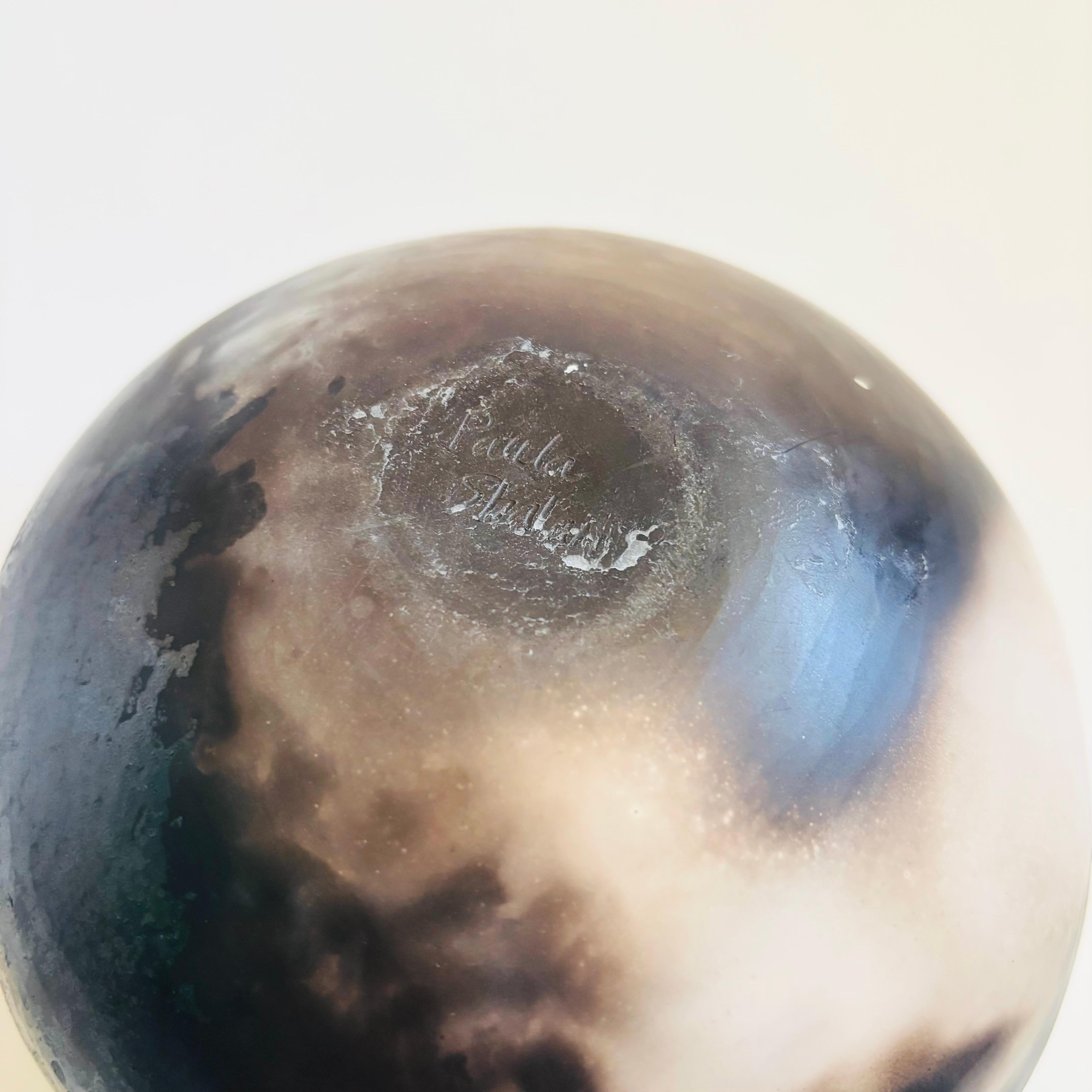 Bol en poterie Raku de Paula Shalan en vente 3