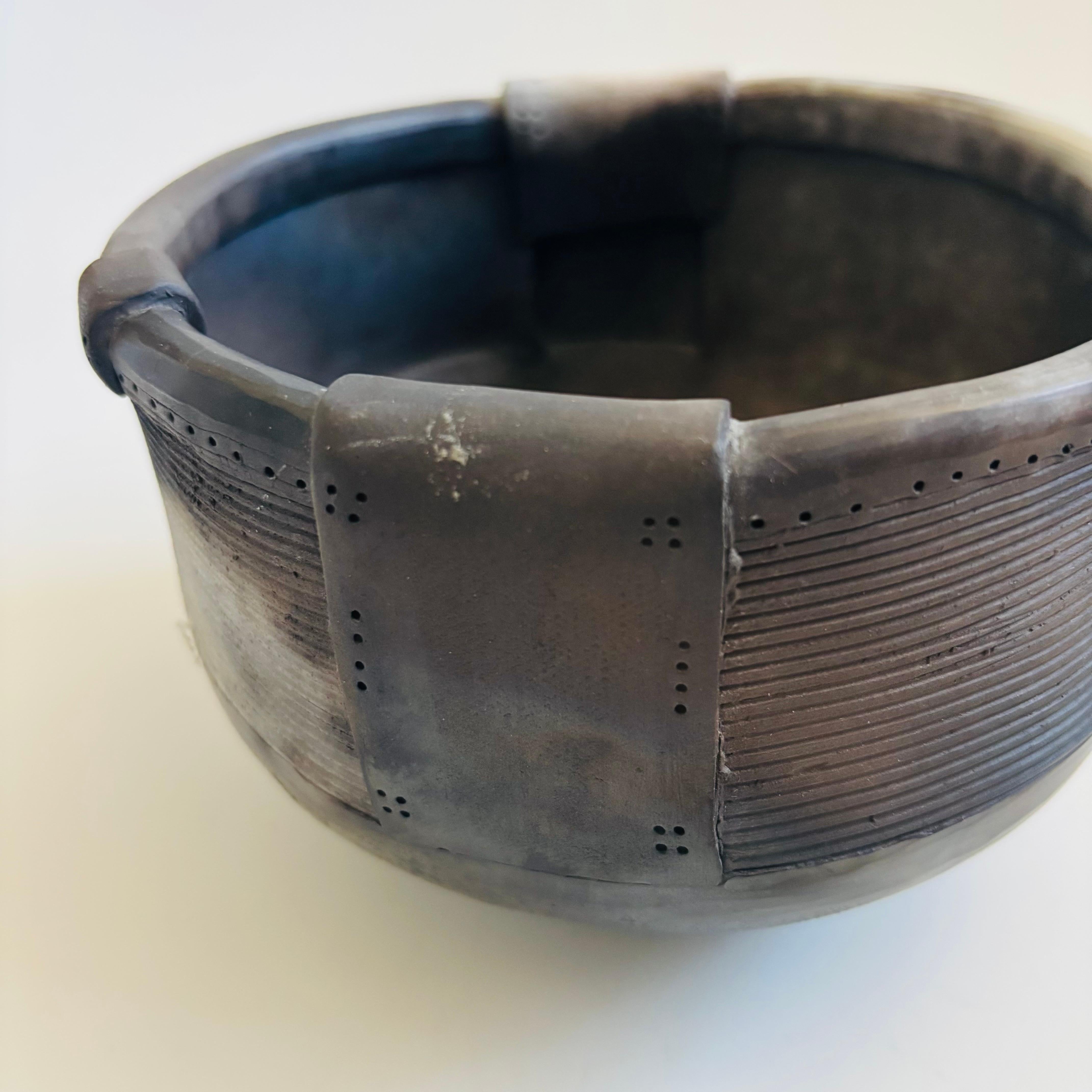 Poteries Bol en poterie Raku de Paula Shalan en vente