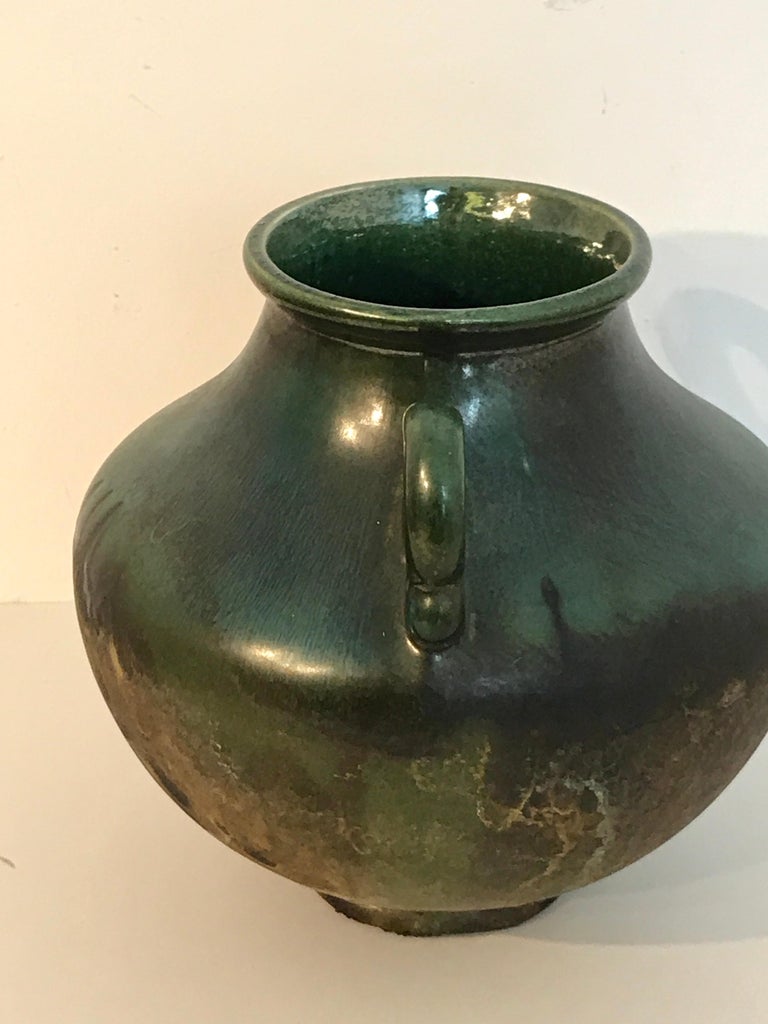 Raku Pottery Classical Vase, by Tony Evans For Sale at 1stDibs