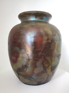 Raku Pottery Vase from NW Raku Gallery