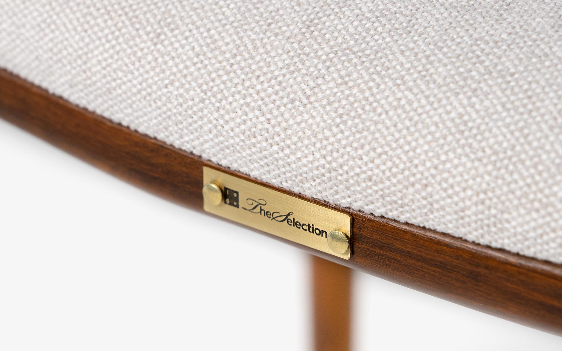 Raku 'Set de 8  Silla de comedor de madera y tapizada Tapicería en venta