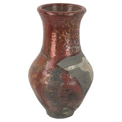 Used Raku Ceramic Vase by Andy Ruble
