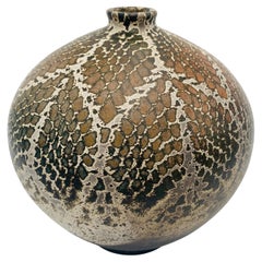 Raku Vase, Signed James Franklin, Santa Fe, New Mexico