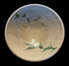 RAKU WARE - Small Glazed & Decorated Ceramic Bowl - Unsigned - Late 20th Century