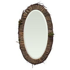 Raleigh Adams Oval Woodland Mirror