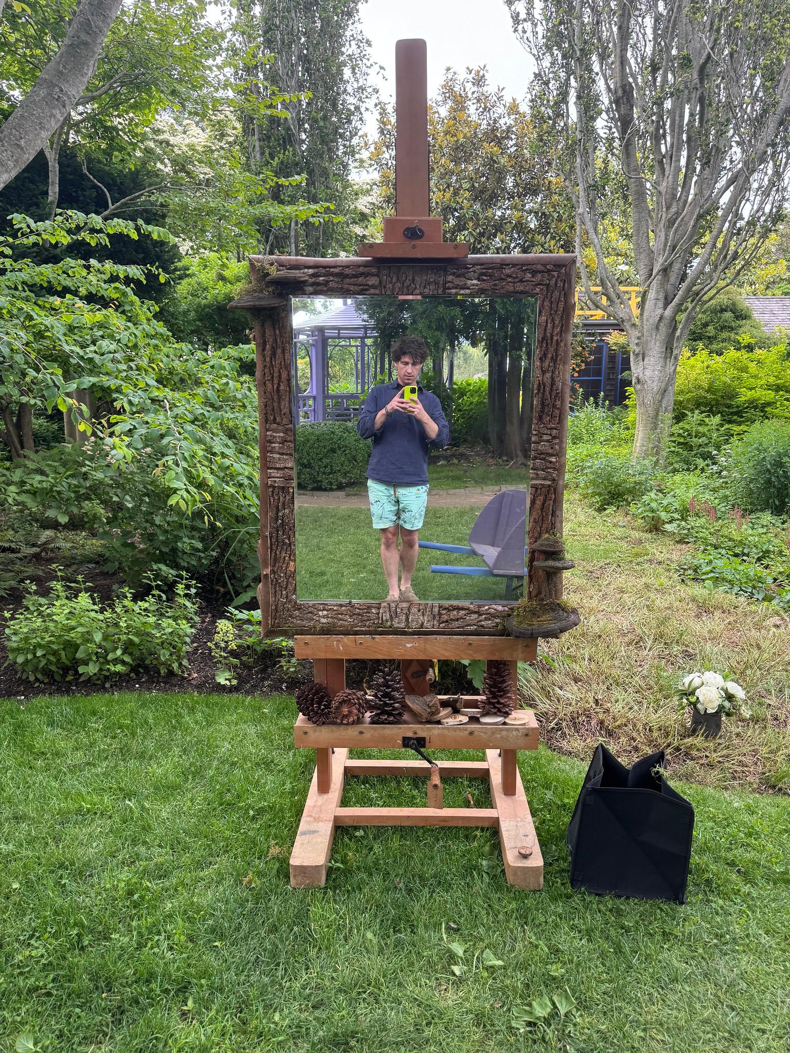 Raleigh Adams  Woodland Mirror For Sale 1