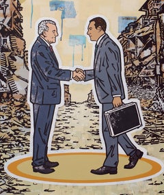 Gentlemen Agreement - Peinture contemporaine Pop Art