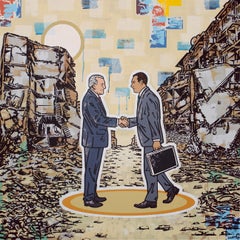 Gentlemen Agreement - Peinture contemporaine Pop Art