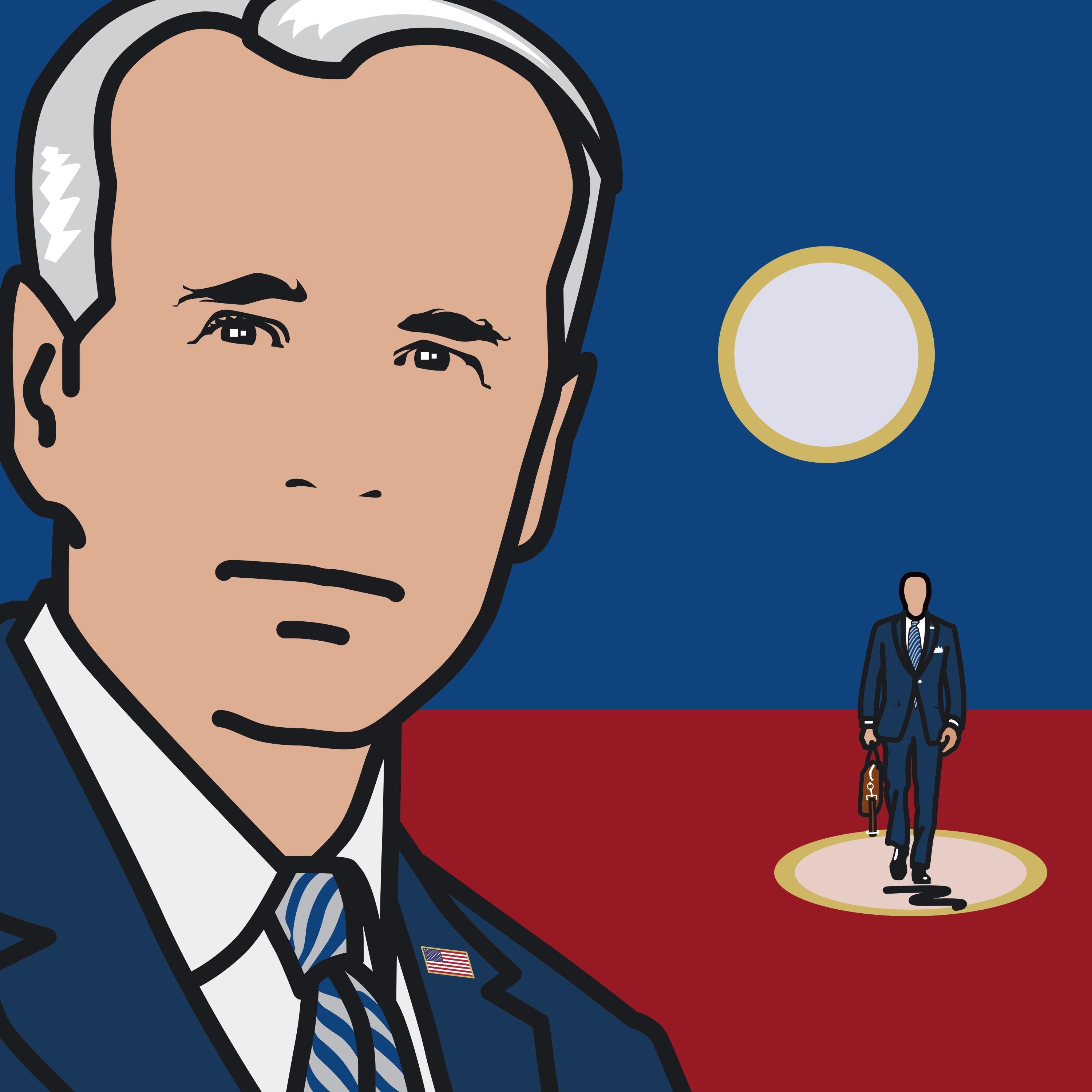Joe Biden Presidente Pittura Pop Art