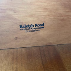 Raliegh Road Oak and Wicker Paneled Dresser with Mirror, 9 Drawers