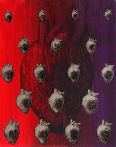 Zeitgenössische bulgarische Kunst von Ralitsa Stoitseva - Liebe in Rot 