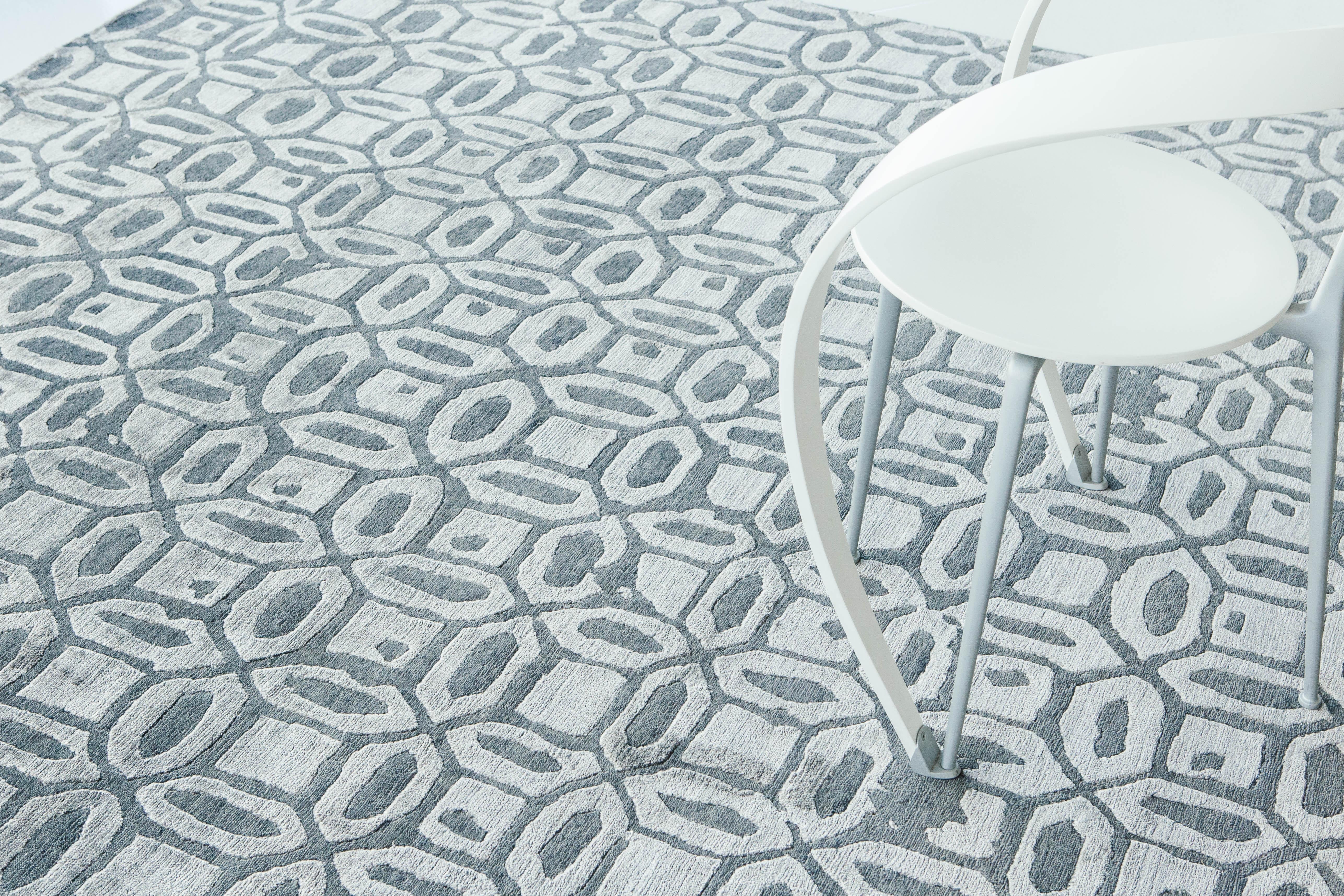 Rallegra Rug Modern Design Bamboo Silk For Sale 5
