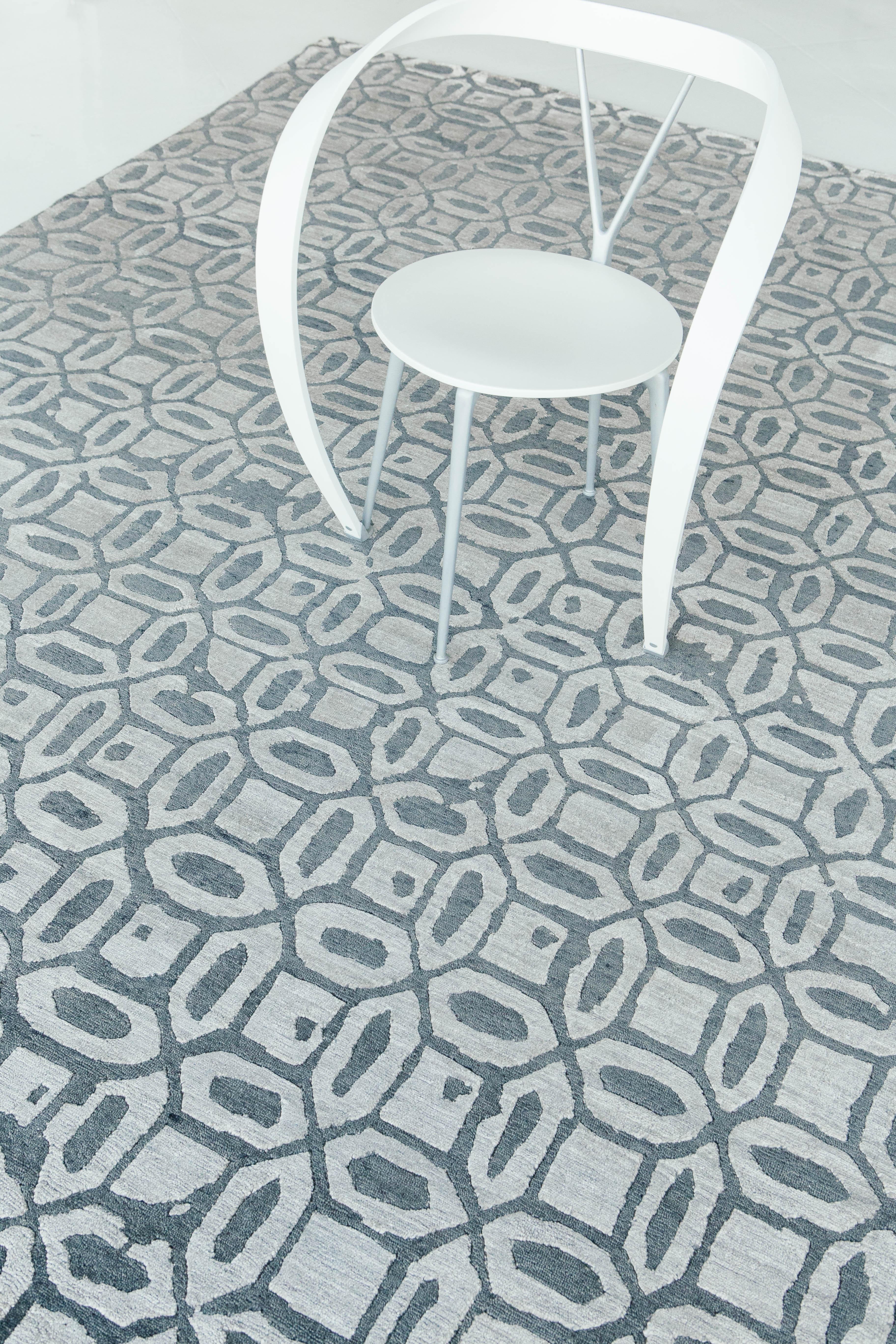 Rallegra Rug Modern Design Bamboo Silk For Sale 7