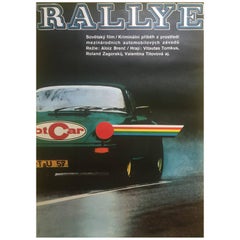 Vintage "Rallye", Original Czechoslovakian Film Poster