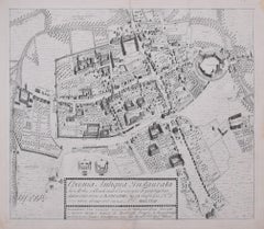 The First Map of Oxford engraving by William Williams after Ralph Agas