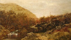 Fall Landscape, Catskills, with Hikers
