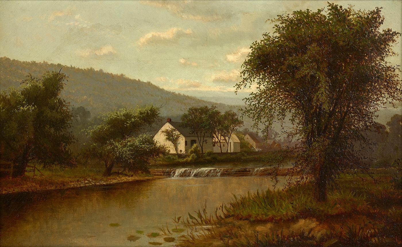 Ralph Albert Blakelock - Landscape Silhouette at Twilight For Sale at ...