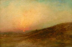 Campement indien au coucher du soleil