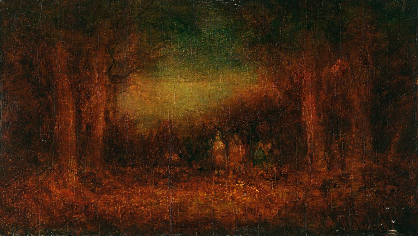 Ralph Albert Blakelock Landscape Painting - The Pow Wow