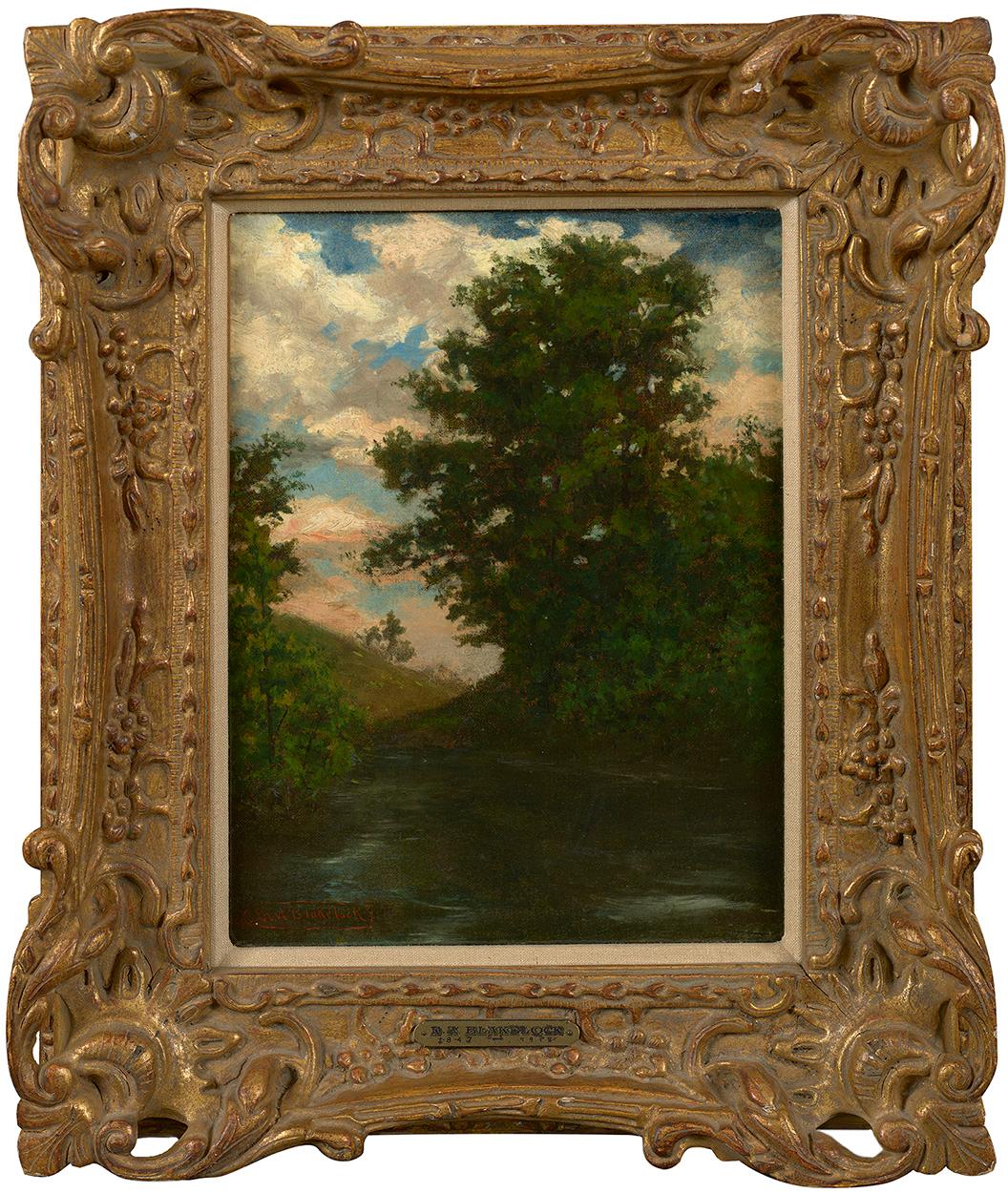 Trees by a Stream  - Painting by Ralph Albert Blakelock