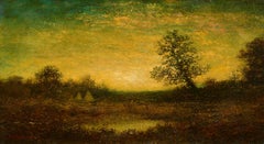 Ralph Albert Blakelock - Untitled (Western Encampment with Teepees) Untitled (Western Encampment with Teepees)