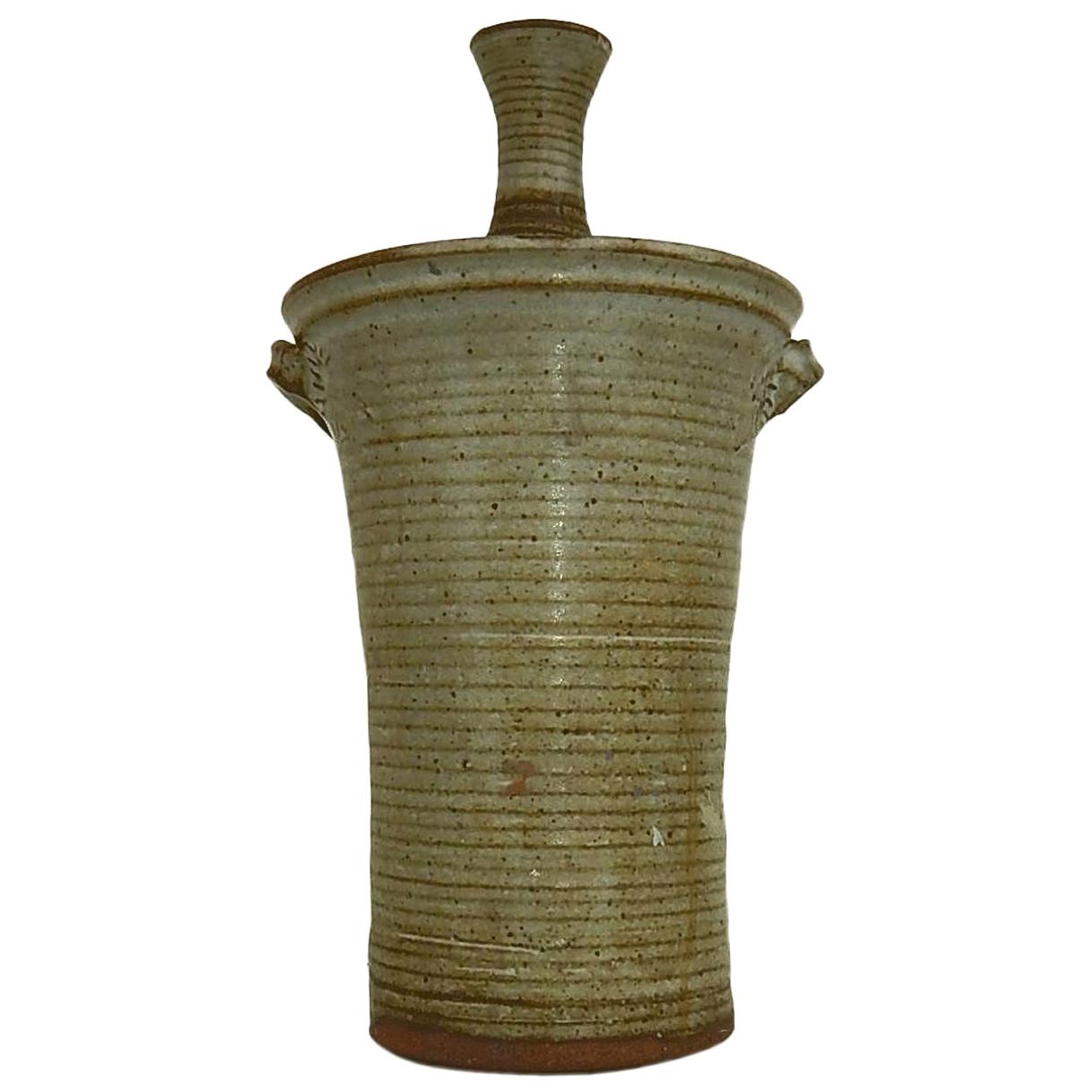 Ralph Bacera Lidded Studio Ceramic Vase