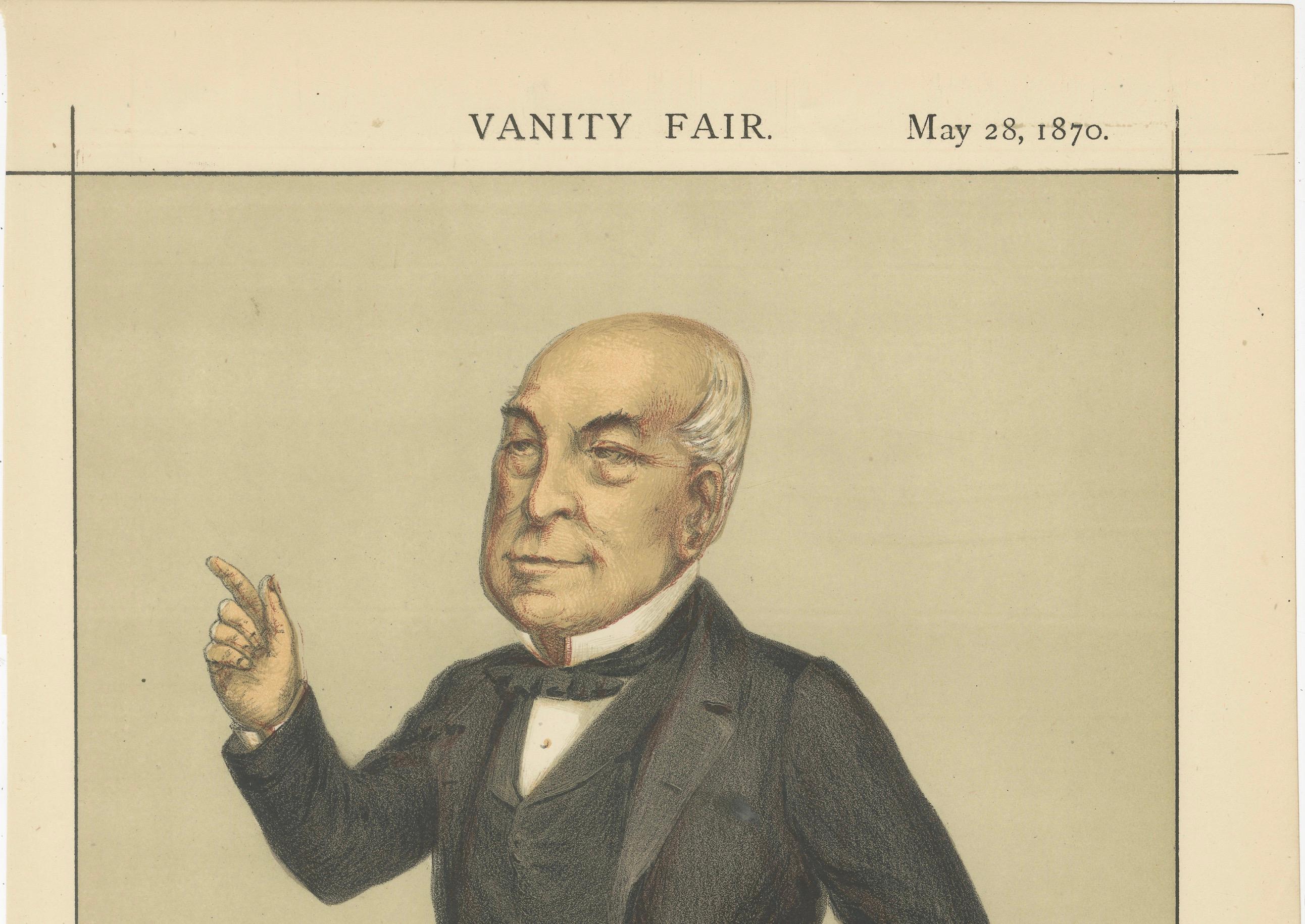 Ralph Bernal Osborne Caricature – Vanity Fair Statesmen No. 49, 1870