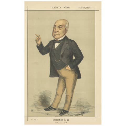Ralph Bernal Osborne Caricature – Vanity Fair Statesmen No. 49, 1870