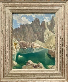 Stilly Heights Oil Painting, Signed Landscape, 43x33 cm, 20th Century