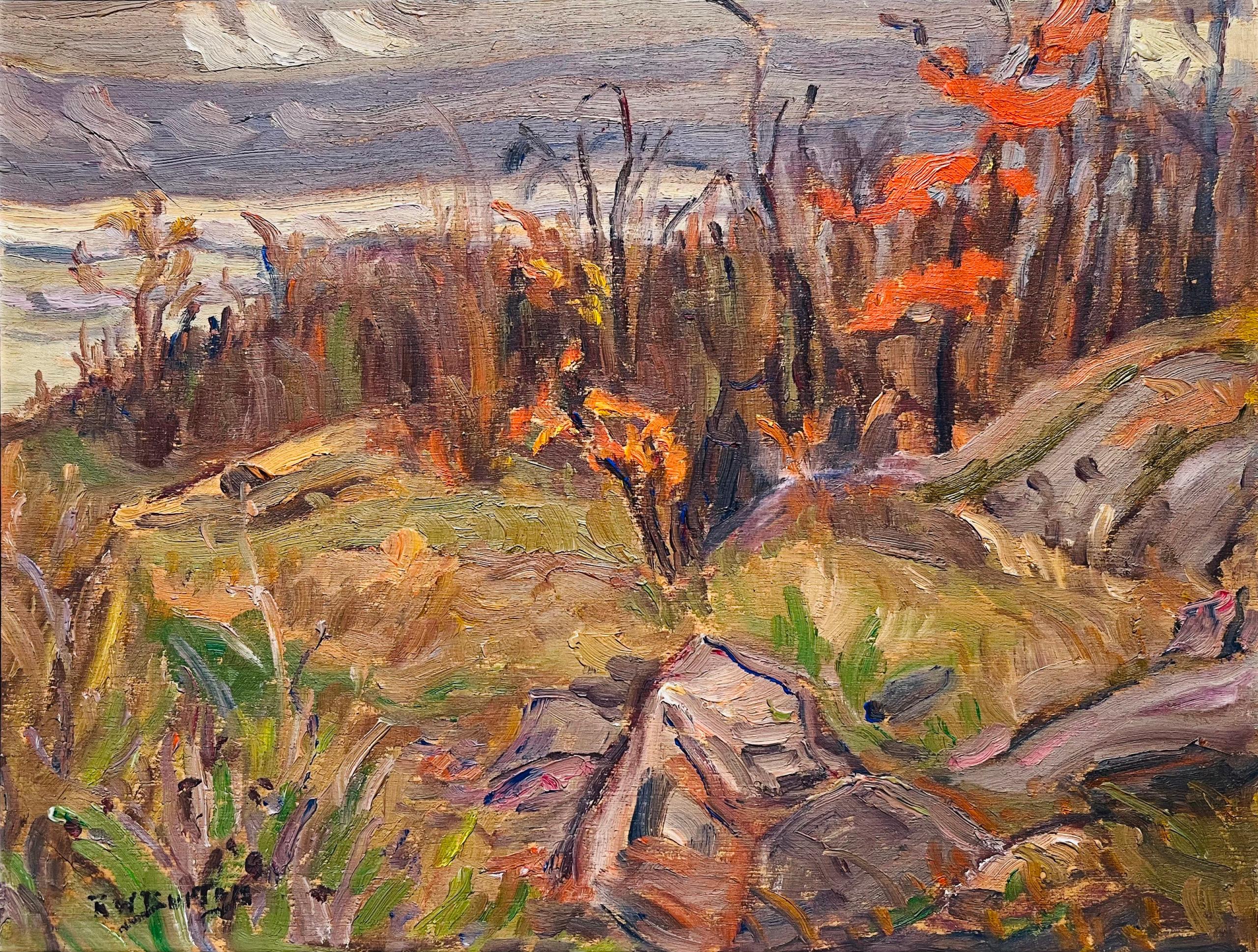 Ralph Burton Landscape Painting - Late autumn