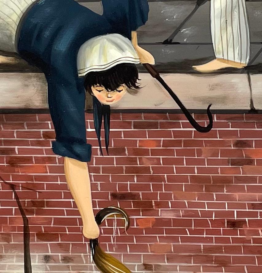 Die skurrilen Gemälde von Ralph Cahoon Jr. sind nicht nur fröhlich und charmant, sie sind auch das Markenzeichen seiner Kreativität und Phantasie. Seine spielerische Herangehensweise an die Malerei und sein informeller, volkstümlicher Stil machten