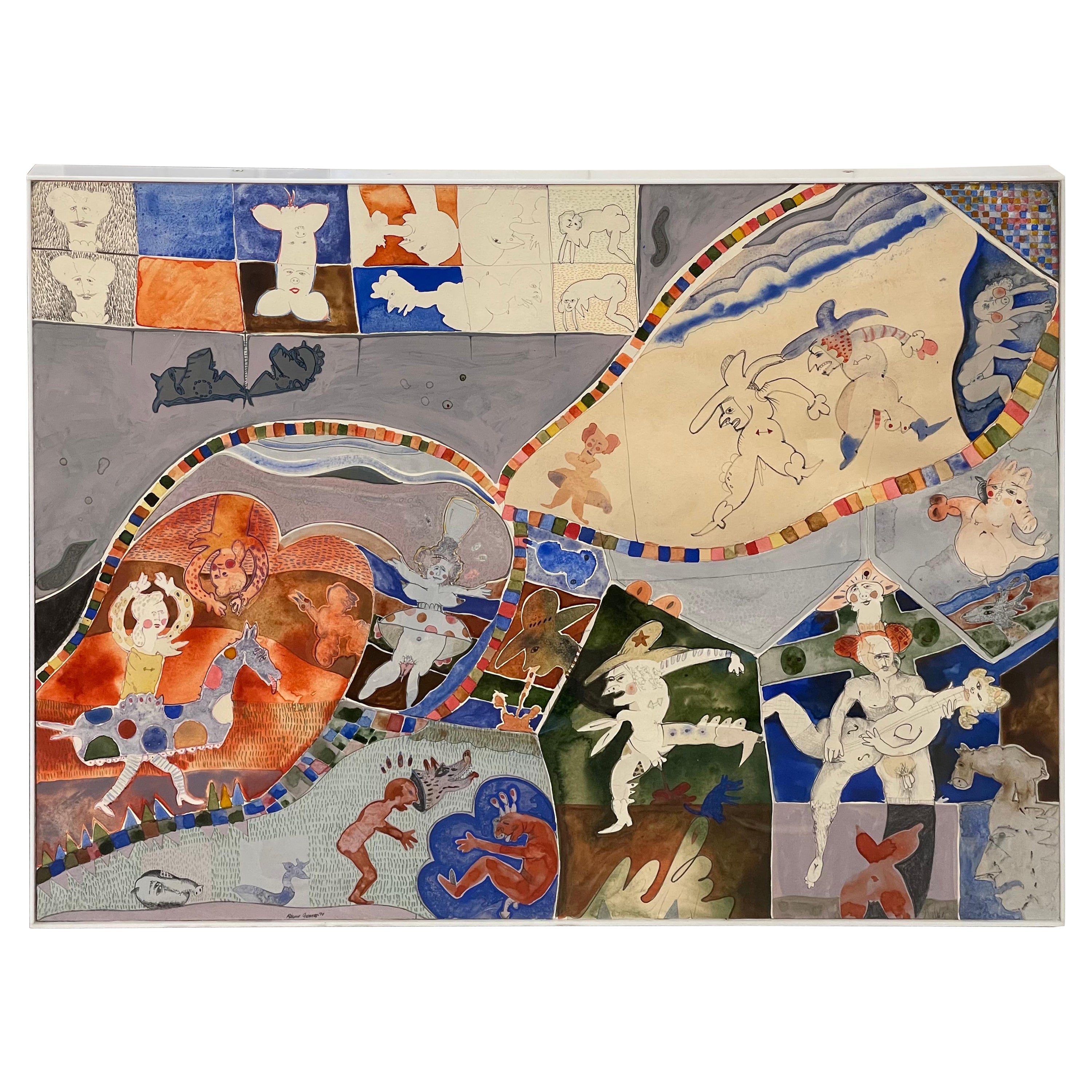 Ralph Corners 1970 Aquarell
