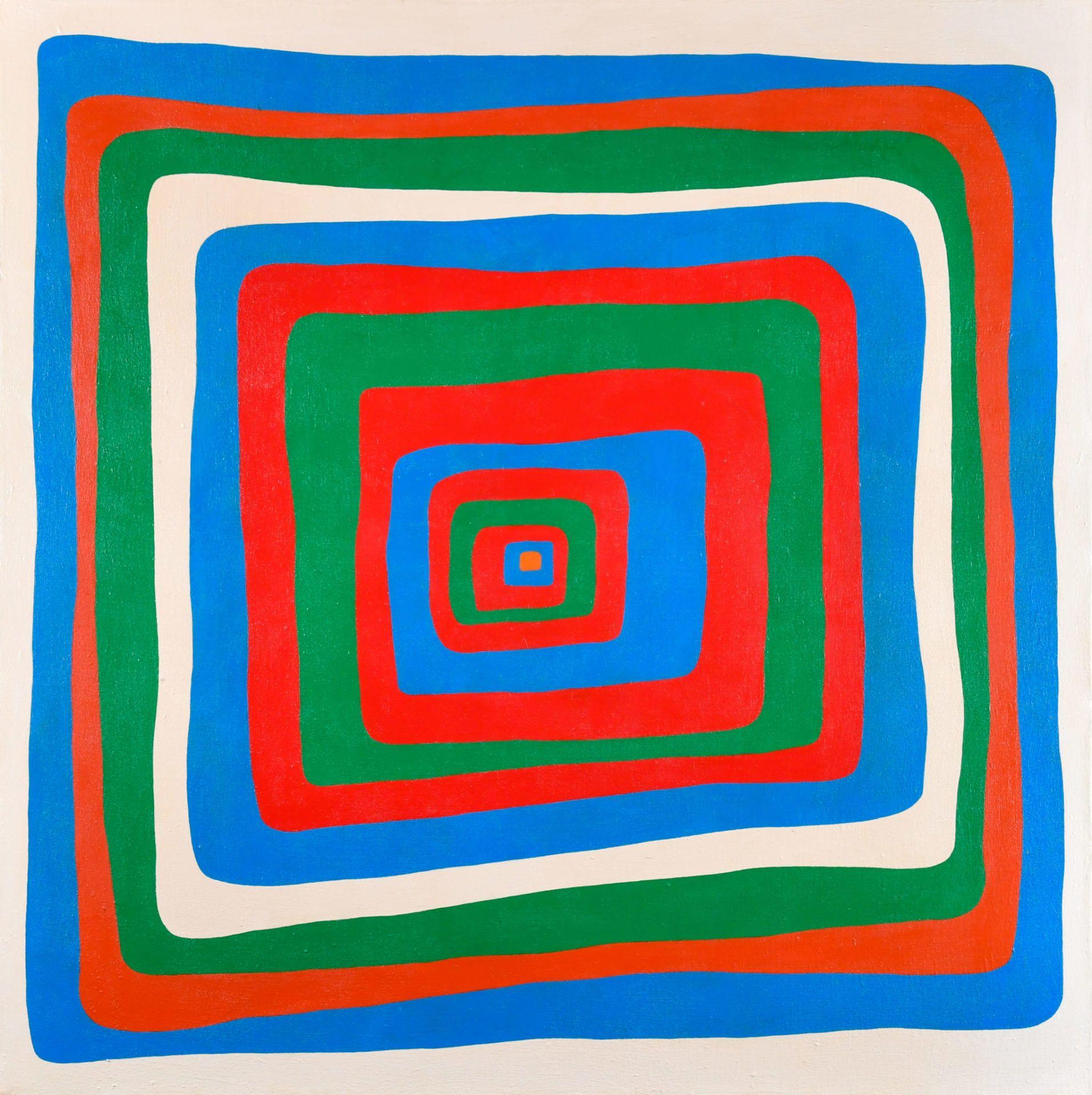 Ralph de Burgos
Los ojos lo tienen, 1972
Firmado y titulado en el verso
Pintura acrílica sobre lienzo
36 x 36 pulgadas


Ralph de Burgos era un conocido artista de Washington D.C. que fue Presidente de la Sociedad de Artistas de Washington,