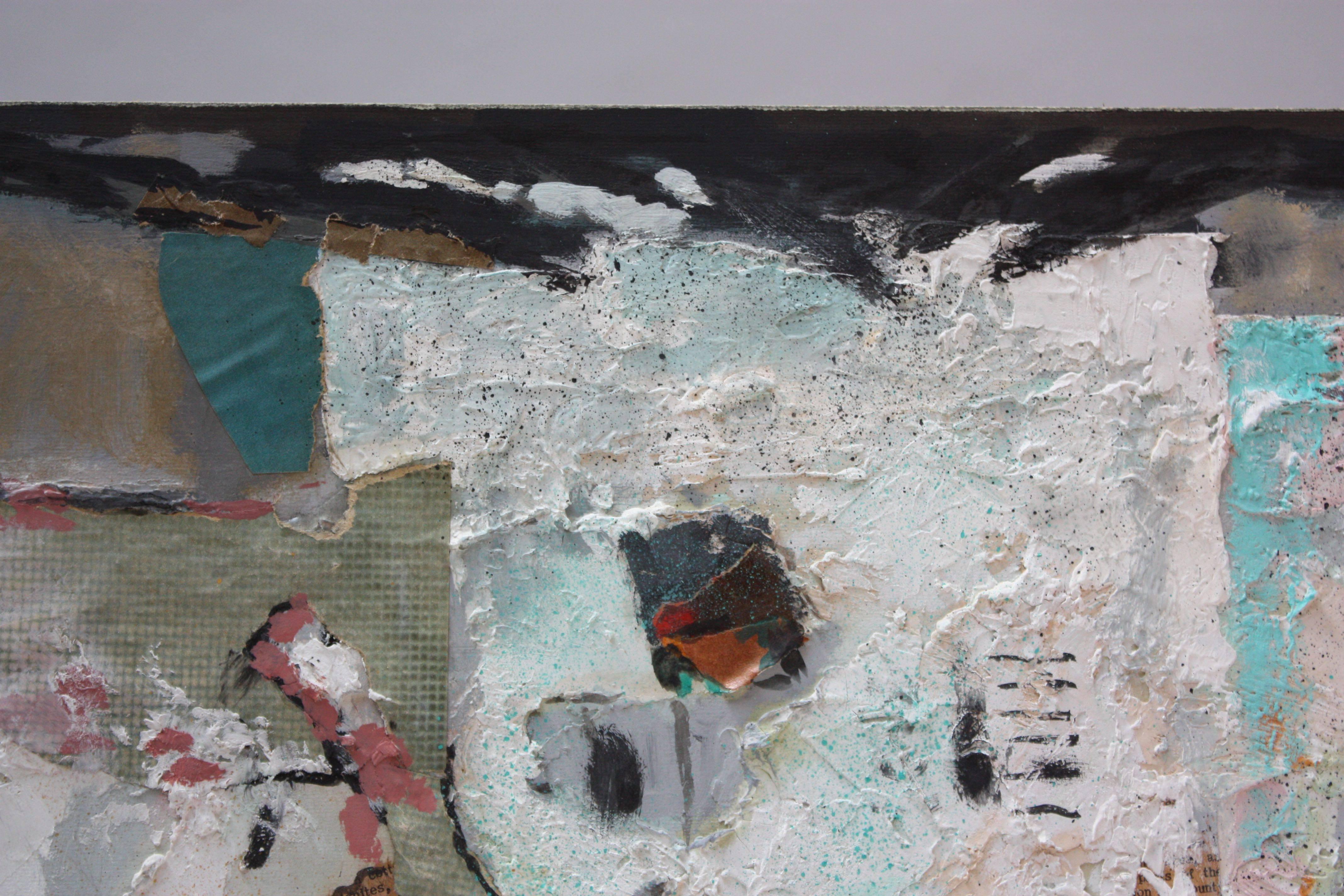 Ralph de Burgos Mixed-Media Abstract Collage For Sale 2