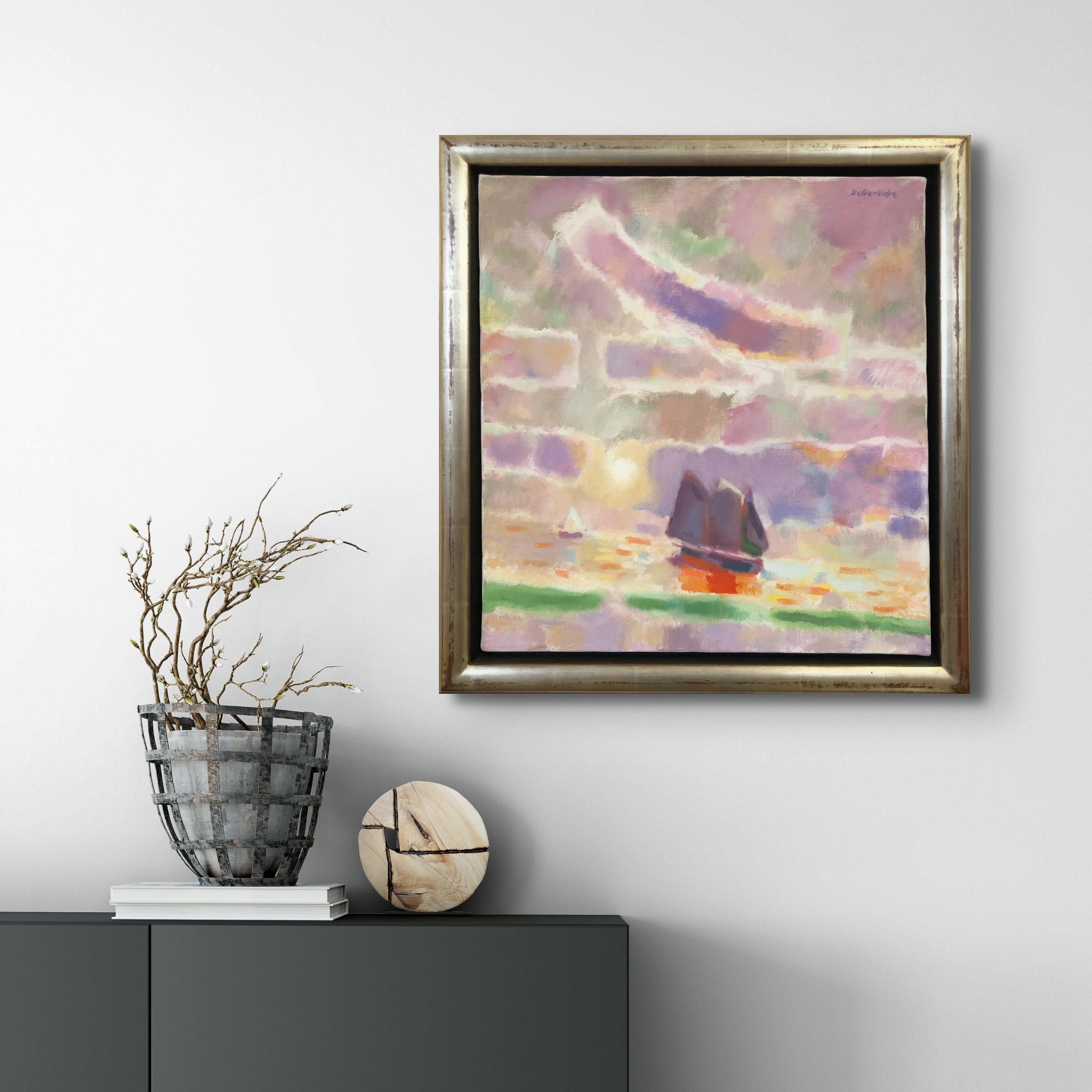 Début de soirée, coucher de soleil sur l'eau en vente 3